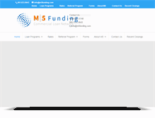 Tablet Screenshot of m5funding.com